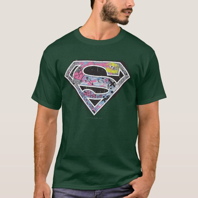 Camiseta Collage del logotipo de superchica (Anverso)