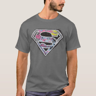 Camiseta Collage del logotipo de superchica