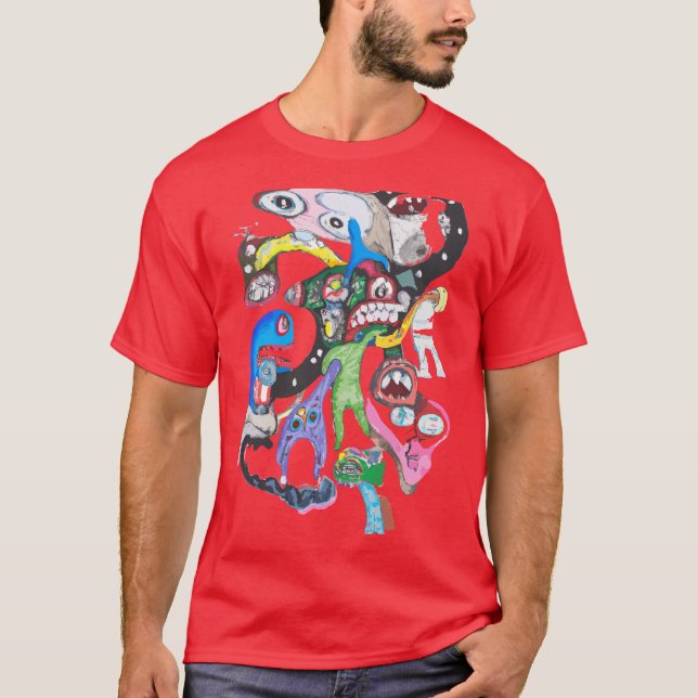 Camiseta Collage del monstruo (Anverso)