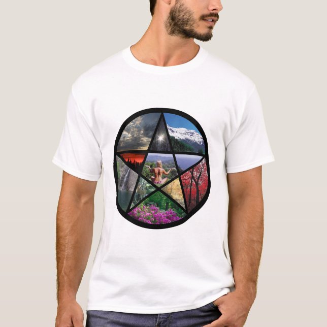 Camiseta Collage del pentáculo (Anverso)