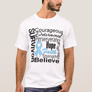 Camiseta Collage del superviviente del cáncer de próstata
