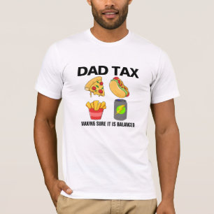 Camiseta Collage equilibrado de alimentos basura de dieta  