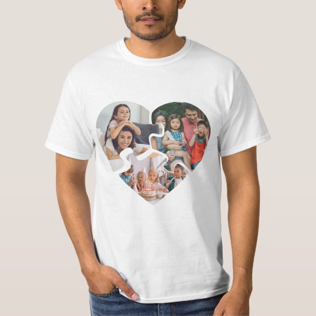 Camiseta Collage fotográfico del Día de San Valentín del co (Anverso)