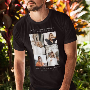 Camiseta Collage Fotográfico Minimalista En Querida Memoria