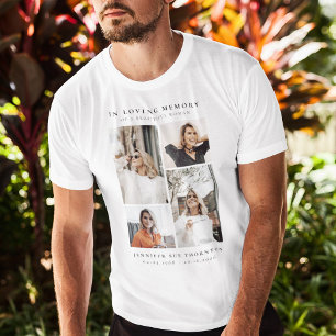 Camiseta Collage Fotográfico Minimalista En Querida Memoria