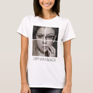 Camiseta Collage huérfano de la copia del negro el