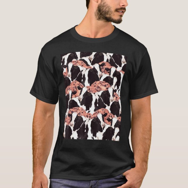 Camiseta Collage Loco de Galleta de Vaca (Anverso)