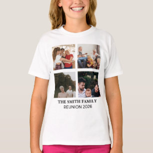 Camiseta Collage Multi-Foto de Reunión Familiar Personaliza