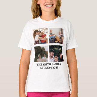 Camiseta Collage Multi-Foto de Reunión Familiar Personaliza