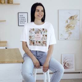 Camiseta Collage Photo Mom Te Ama Mejor Regalo De Madre