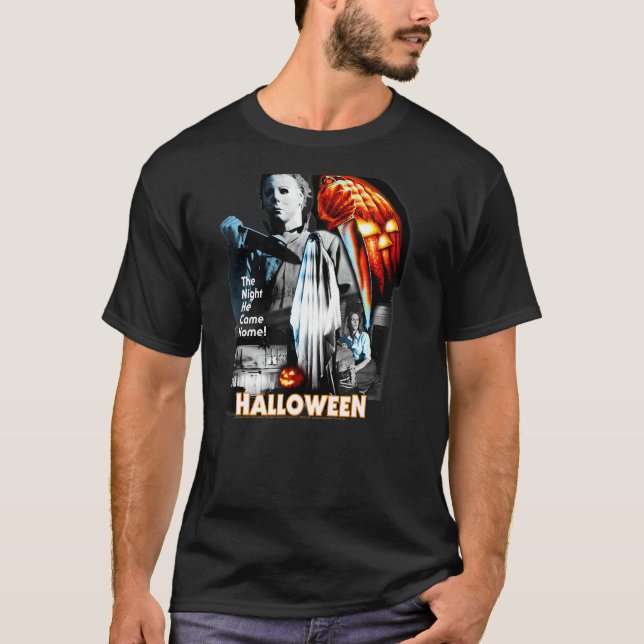 Camiseta Collage Poster de Halloween 1 (Anverso)