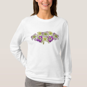 Camiseta Collage T del Daylily de la lavanda