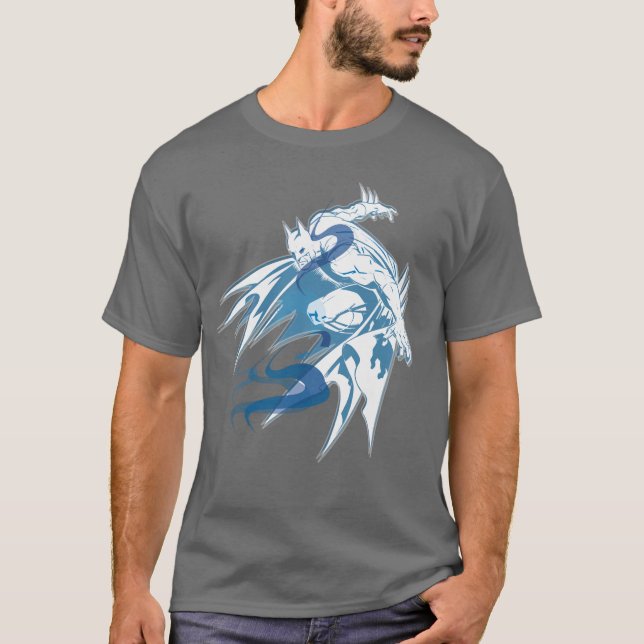 Camiseta Collage tonal del agua de Batman (Anverso)