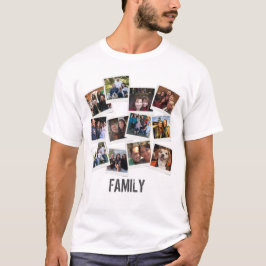 Camiseta Collage único de fotos de familia propia