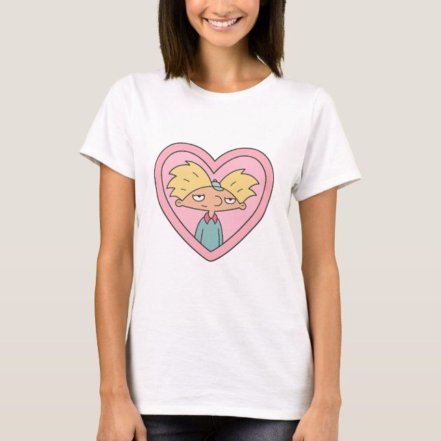 Camiseta Collar de Corazón con Crush de los 90 — Sticker de (Anverso)