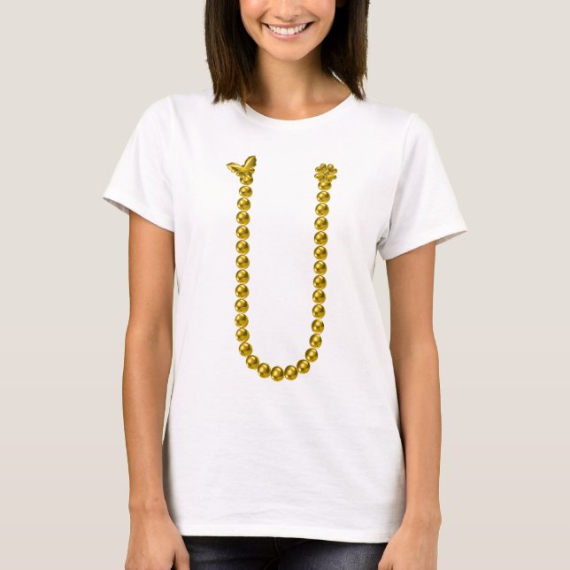 Camiseta Collar de cuentas (Anverso)