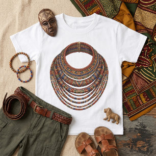 Camiseta Collar de cuentas africano tribal