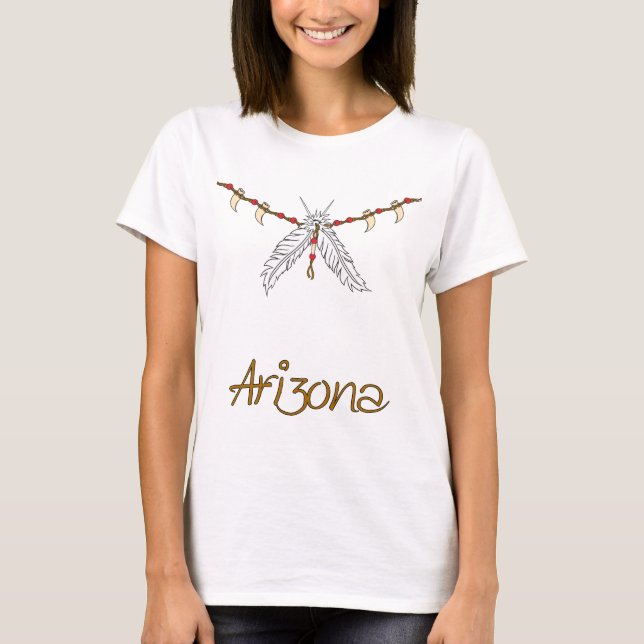 Camiseta Collar de plumas (Anverso)