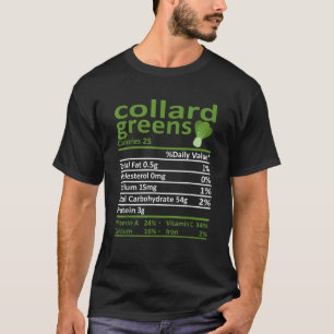 Camiseta Collard Greens Nutrition Food Thankending Costume