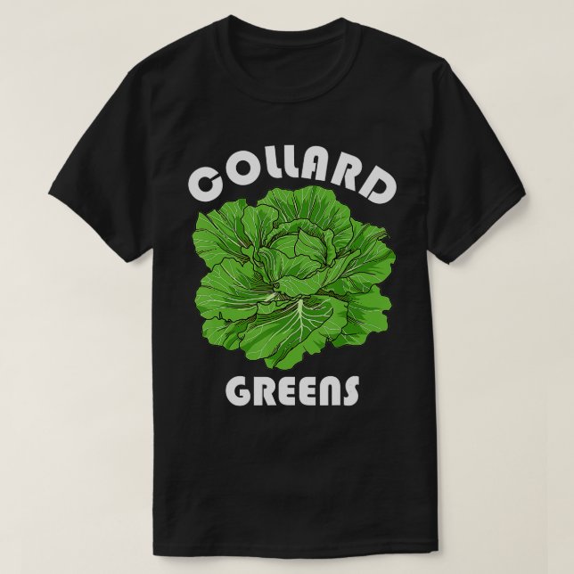 Camiseta Collard Greens Shirt Nutrition Facts Vegatables Th (Diseño del anverso)