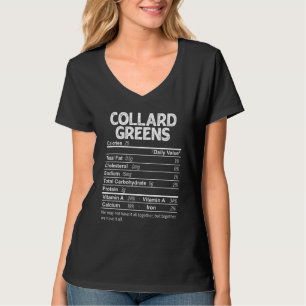 Camiseta Collard Verdes Nutrición Hechos Acción de Gracias 