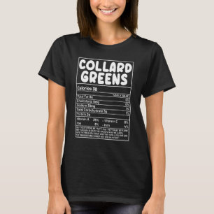 Camiseta Collard Verdes Nutrición Hechos Que Coinciden Con