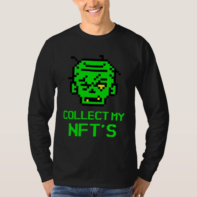 Camiseta Collect My NFT's A for NFT Artists Designers Punk (Anverso)
