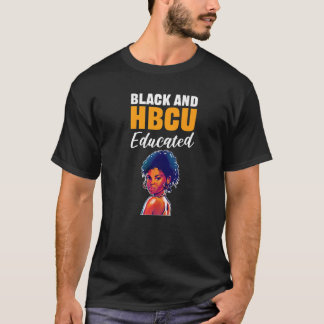Camiseta Colleg histórico con historia educada en negro y H