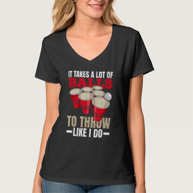 Camiseta College Party Beer Pong For A Beer Pong Champion (Anverso)
