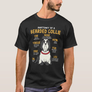 Camiseta Collie Anatomy Funny Dog Mom Dad Cute