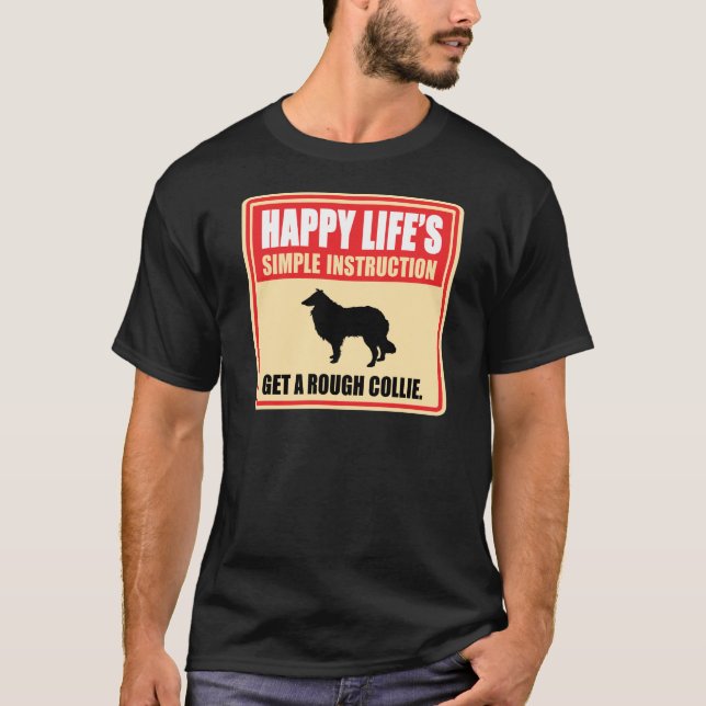 Camiseta Collie áspero (Anverso)