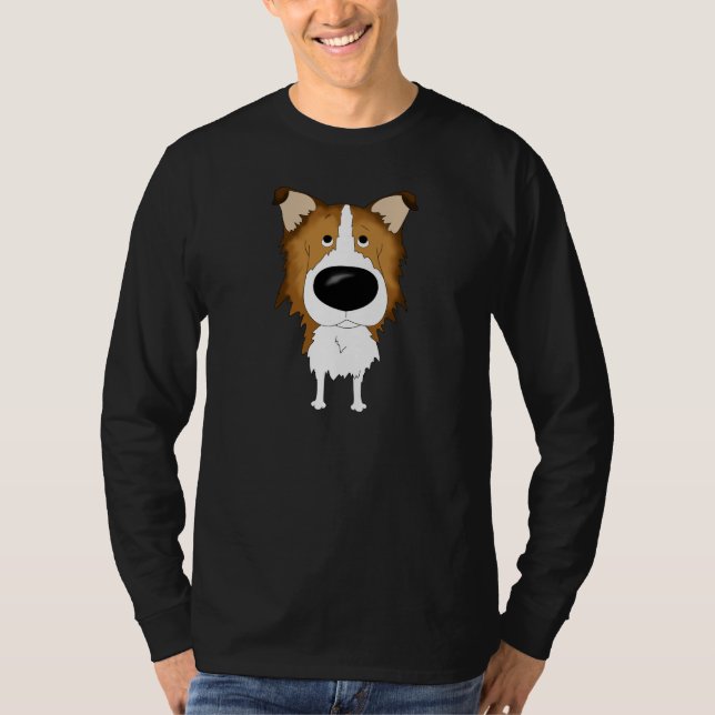 Camiseta Collie áspero de la nariz grande (Anverso)