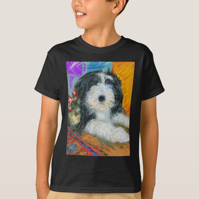 Camiseta Collie barbudo (Anverso)