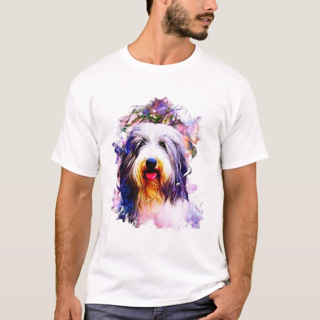 Camiseta Collie barbudo (Anverso)