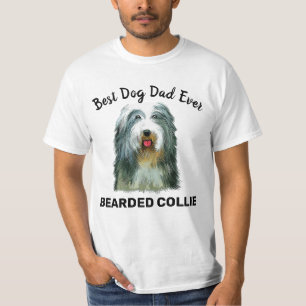 Camiseta Collie color de la barba mejor papá perro de la hi