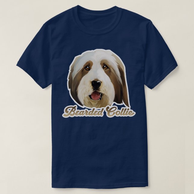 Camiseta Collie con barba (Diseño del anverso)
