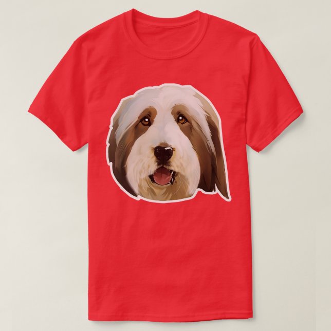 Camiseta Collie con barba 1 (Diseño del anverso)