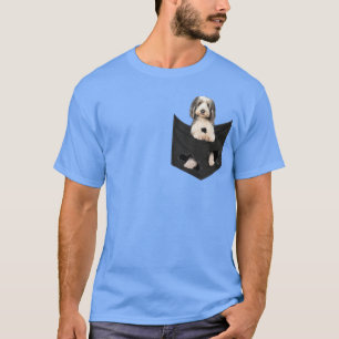 Camiseta Collie con barba divertida en tu bolsillo para una