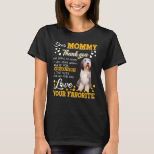 Camiseta Collie Con Cabeza Querida Mamá Gracias Por Ser Mi 