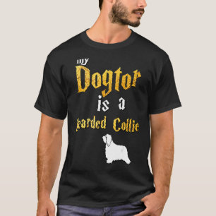 Camiseta Collie con la barba de los hombres