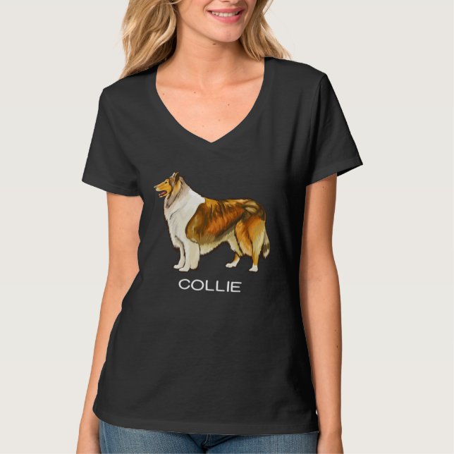Camiseta Collie Crazy Dog (Anverso)