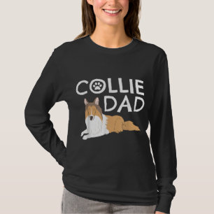 Camiseta Collie Dad Cute Dog Puppy Mascota Animal Lover Reg