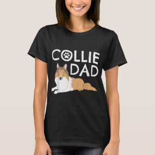 Camiseta Collie Dad Cute Dog Puppy Mascota Animal Lover Reg