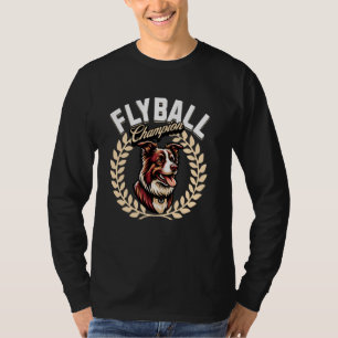 Camiseta Collie de borde de parkour de perro de voleibol de