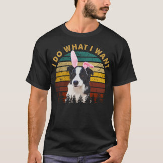 Camiseta Collie de borde de rutas y patrones Yo hago lo que