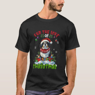Camiseta Collie de borde decoraciones de árbol de Navidad P