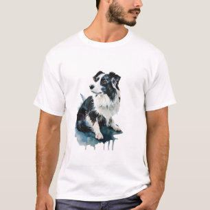 Camiseta Collie de borde - Inteligente, Energético,