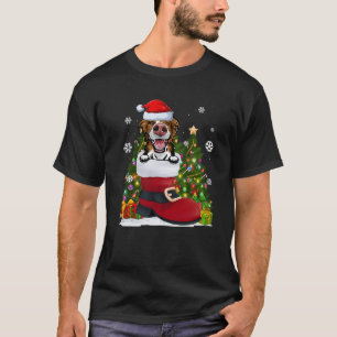 Camiseta Collie de frontera en los Navidades feos de zapato