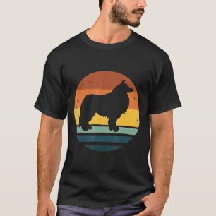 Camiseta Collie de frontera Vintage Retro Dog Mom Dad
