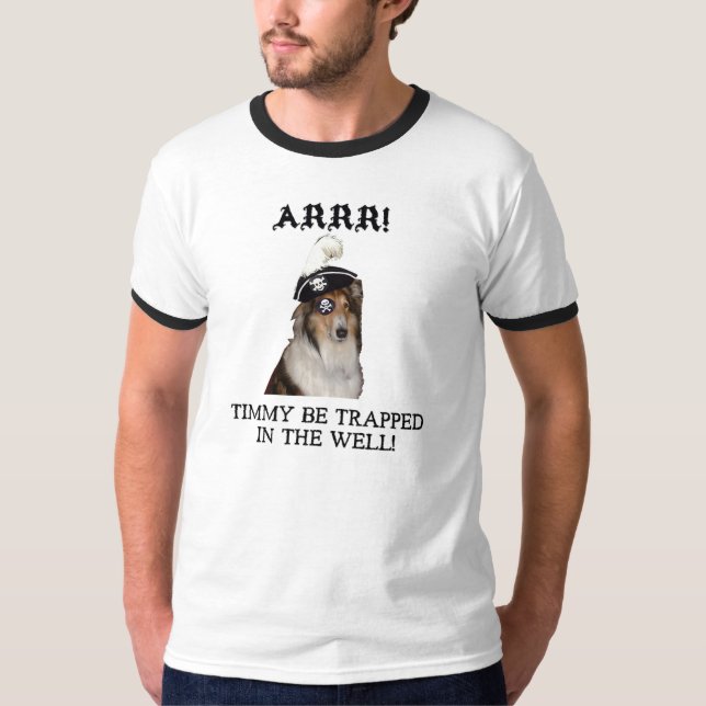 Camiseta Collie del pirata (Anverso)